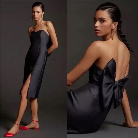 Hutch Dresses & Skirts - Hutch Black Strapless Sheath Dress